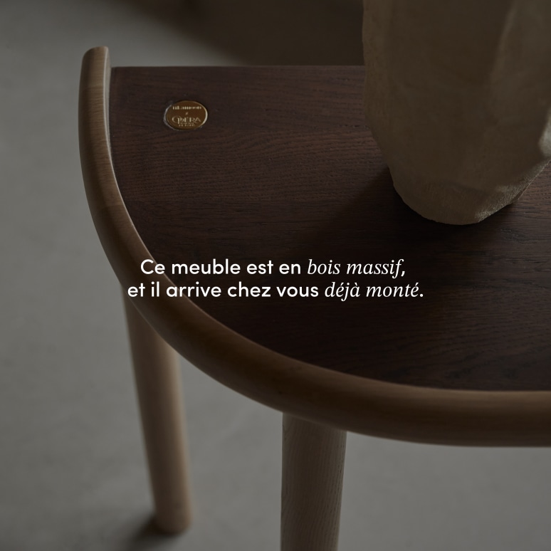 Opéra - Console en chêne massif