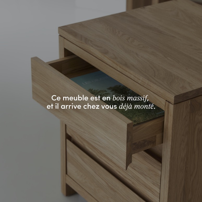 Eden - Caisson de rangement enfant en chêne