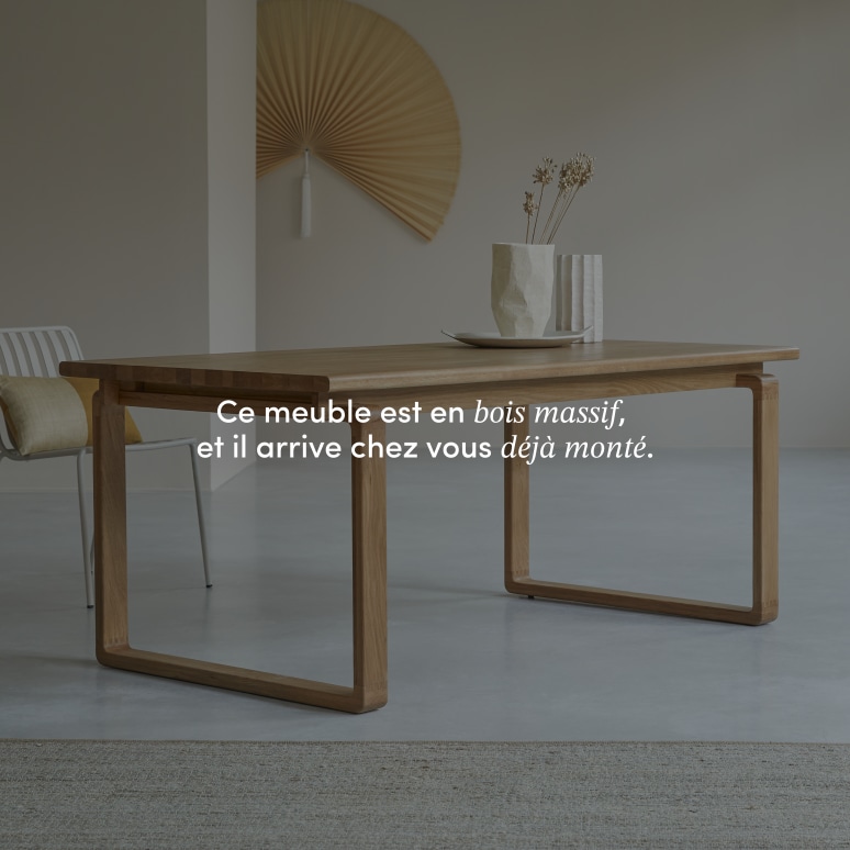 Sybille - Table en chêne massif 4-6 pers.
