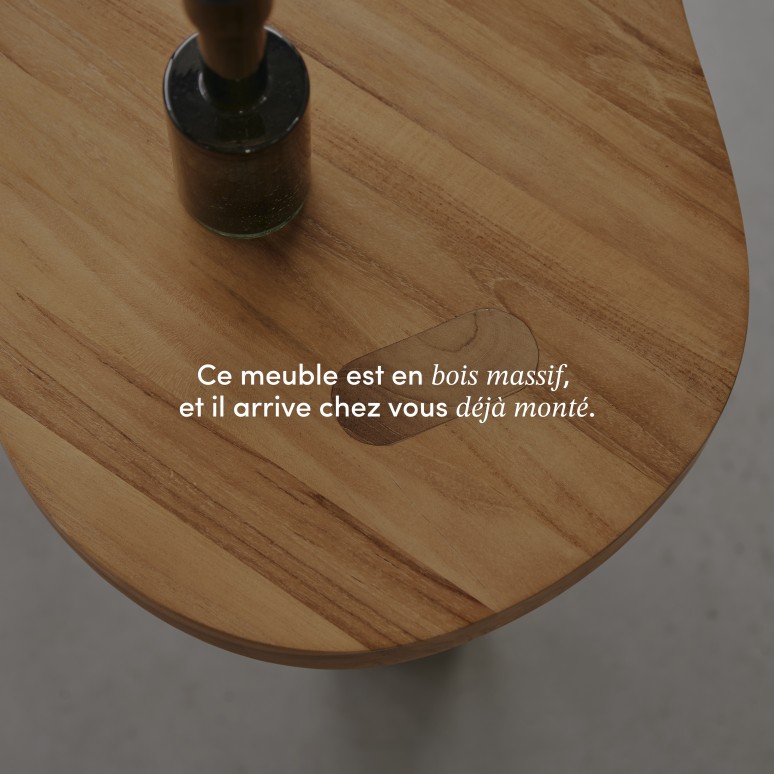 Lothaire - Table basse en teck massif