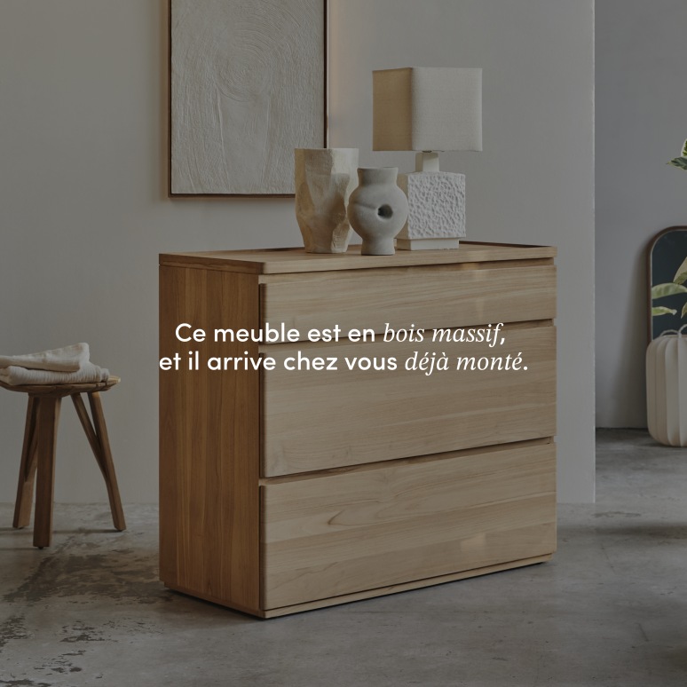 Nino - Commode en teck massif