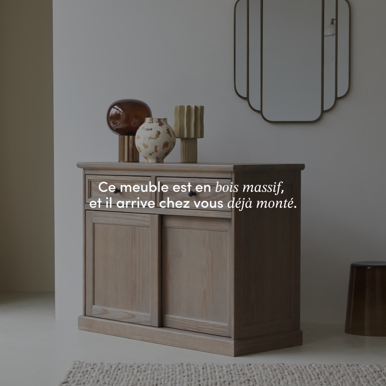 Roma - Buffet en pin massif 110 cm