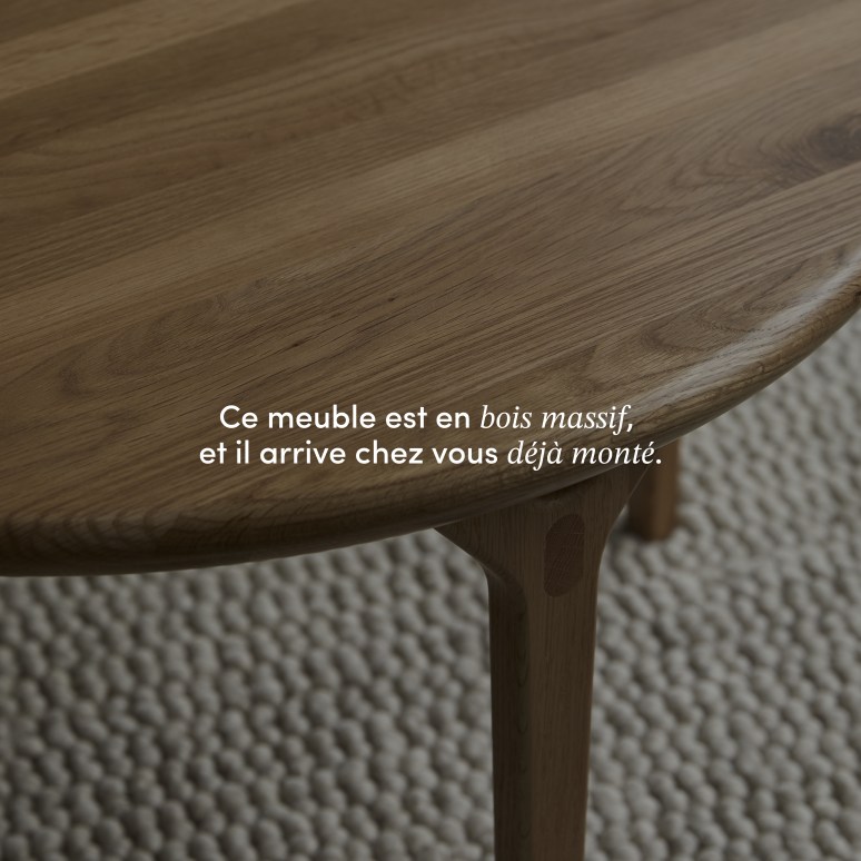 Clara - Table basse en chêne massif
