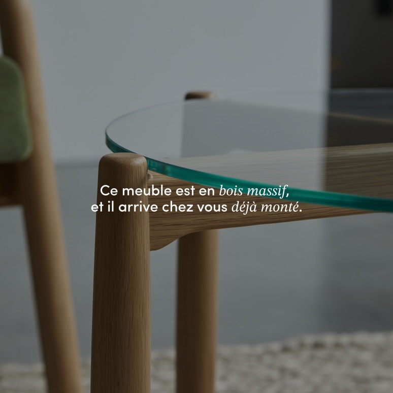 Nori - Table basse en chêne massif