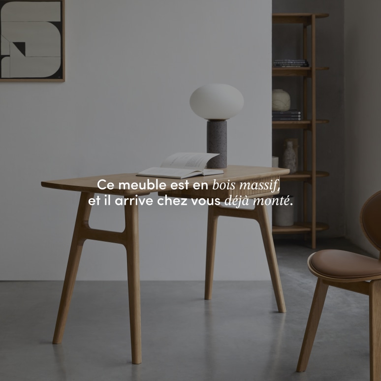 Yaël - Bureau en chêne massif