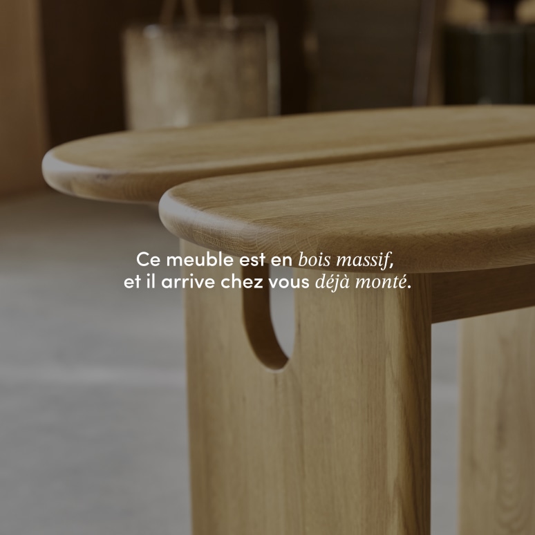 Sophia - Bout de canapé en chêne massif