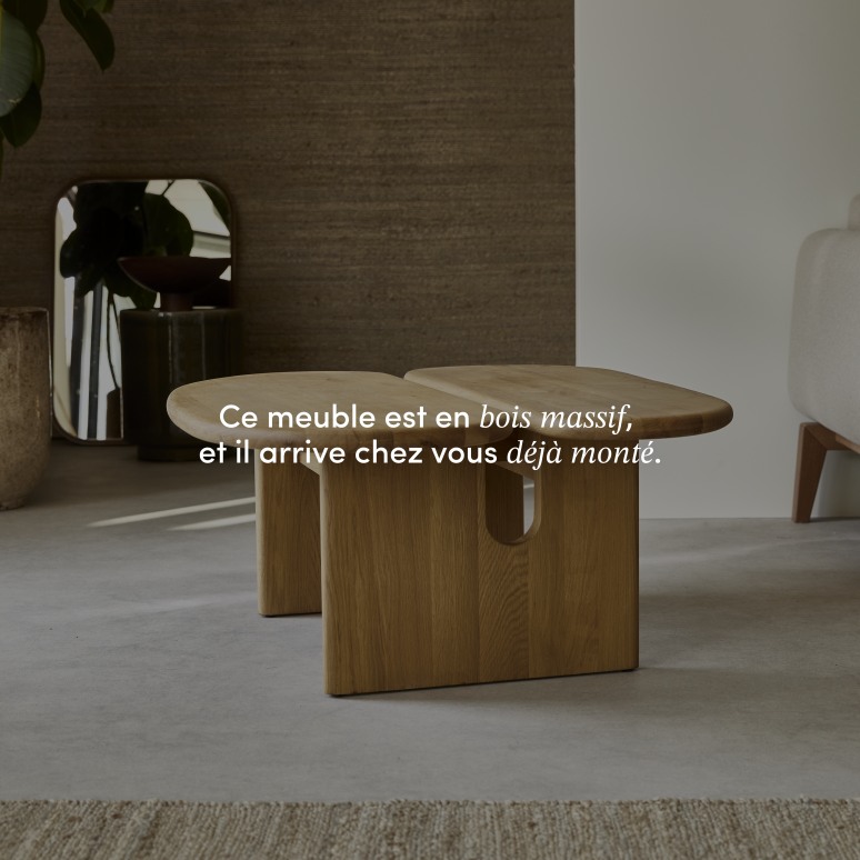Sophia - Table basse en chêne massif
