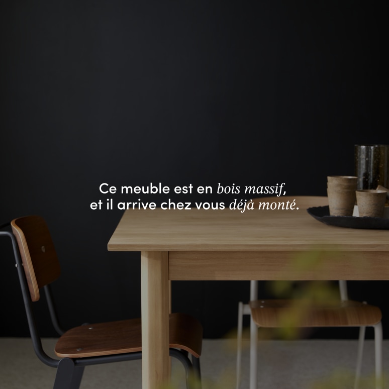 Noah - Table extensible en teck massif 8-10 pers.