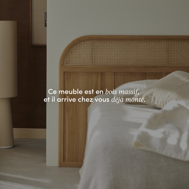 Hector - Tête de lit en teck massif 170 cm