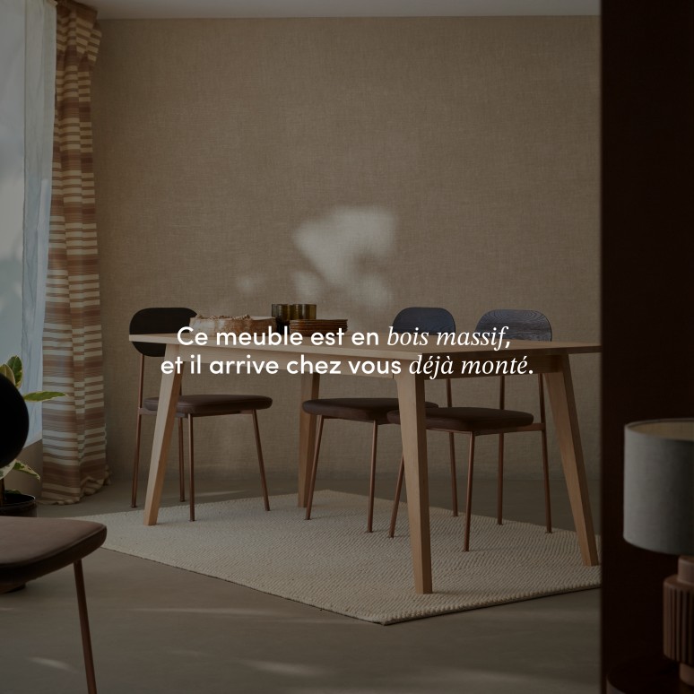 Esmée - Table en chêne massif 6-8 pers.