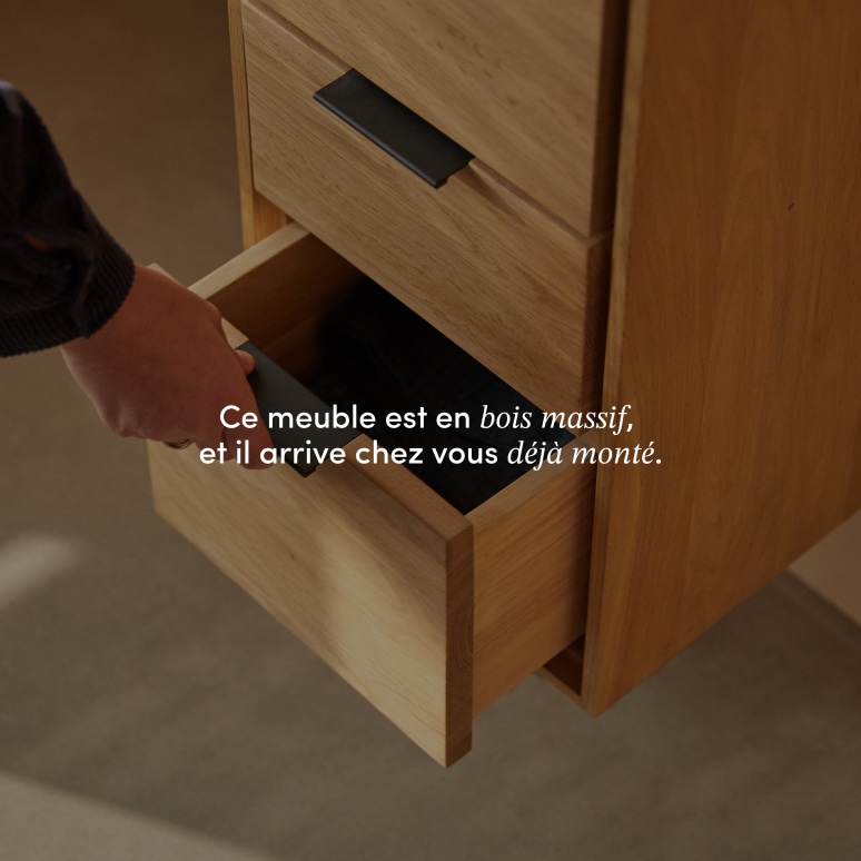 Senson - Colonne en chêne massif