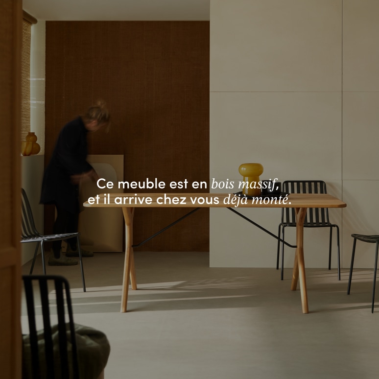 Martin - Table extensible en chêne massif 6-12 pers.