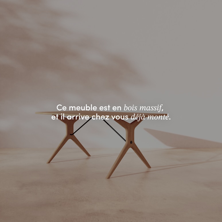 Martin - Table extensible en chêne massif 6-12 pers.