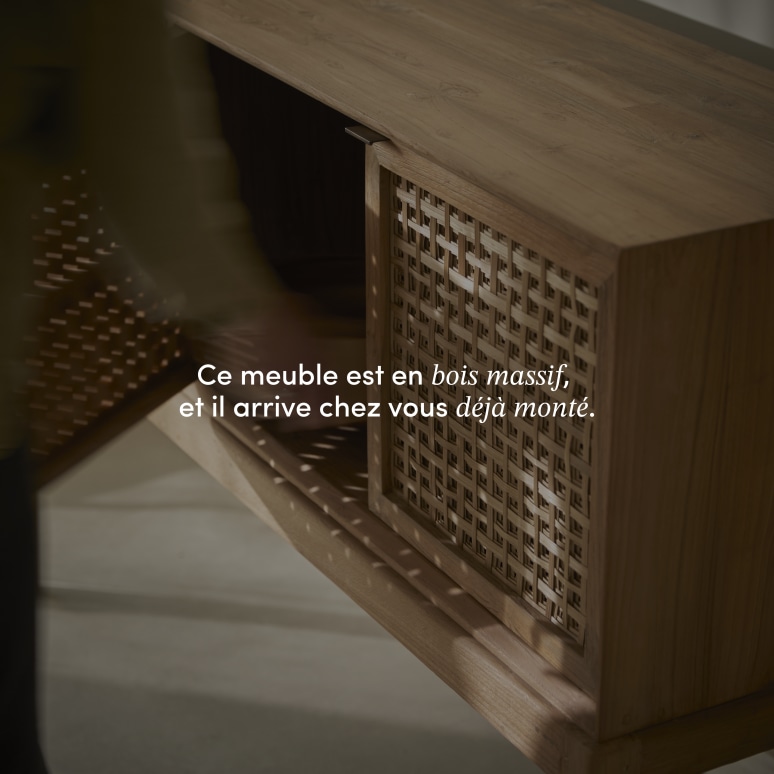 Tridi - Buffet en teck massif recyclé 150 cm