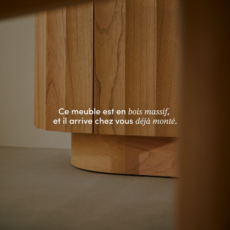 Andréa - Buffet en mindi massif 150 cm