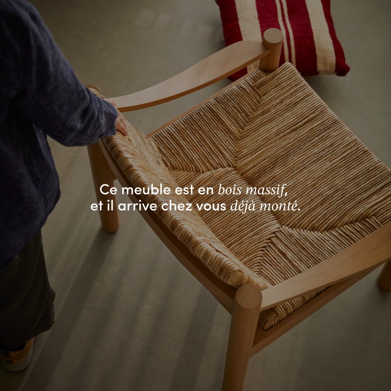 Jane - Fauteuil en mindi et cordage