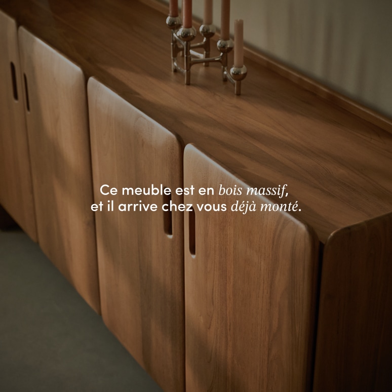 Marco - Buffet en teck massif 180 cm