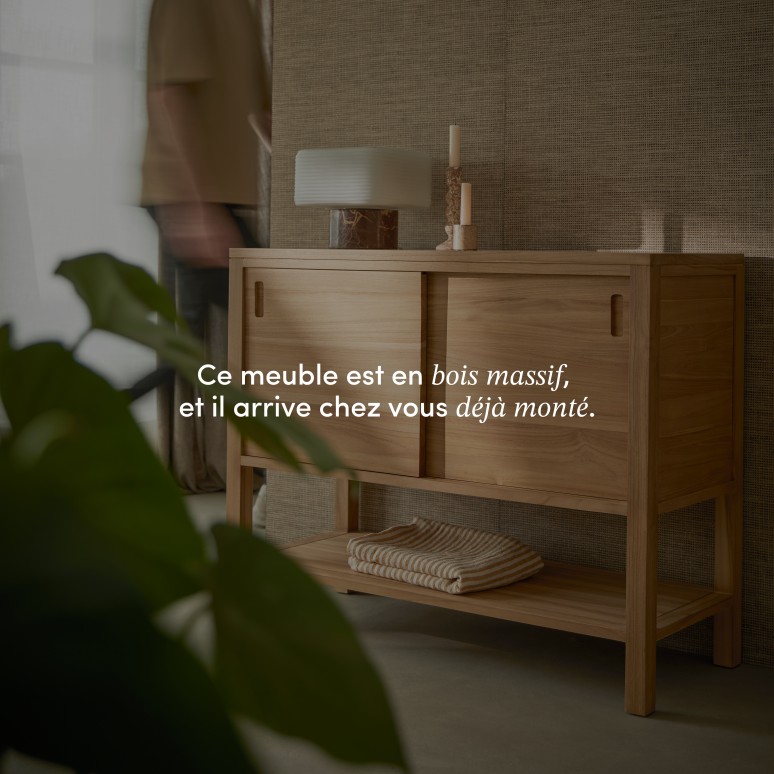 Anton - Buffet en teck massif 100 cm