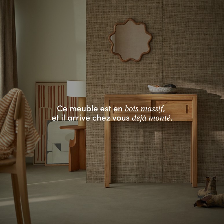 Anton - Console en teck massif 80 cm