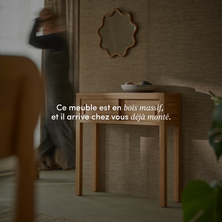Anton - Console en teck massif 80 cm