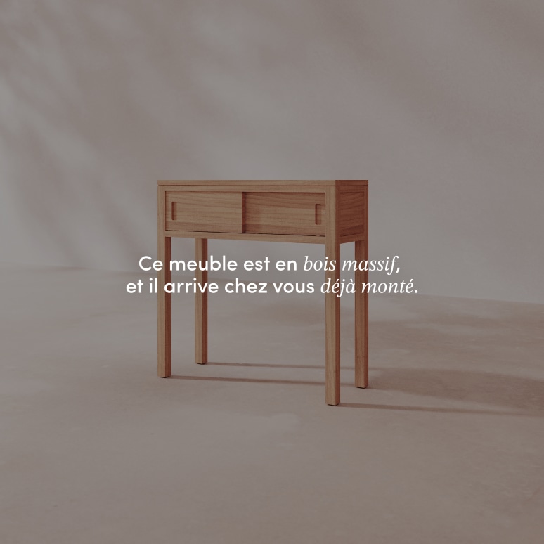 Anton - Console en teck massif 80 cm