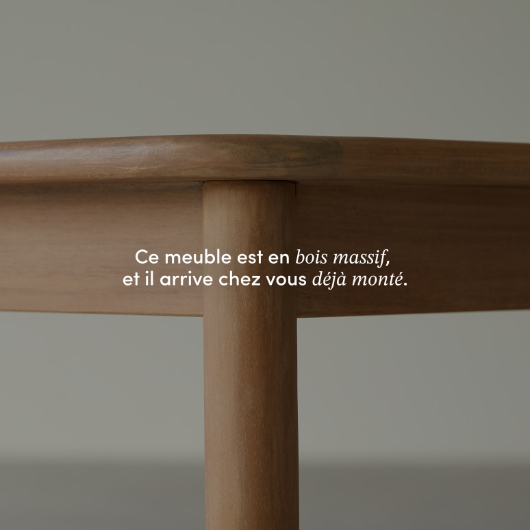 Daniela - Table basse de jardin en acacia massif