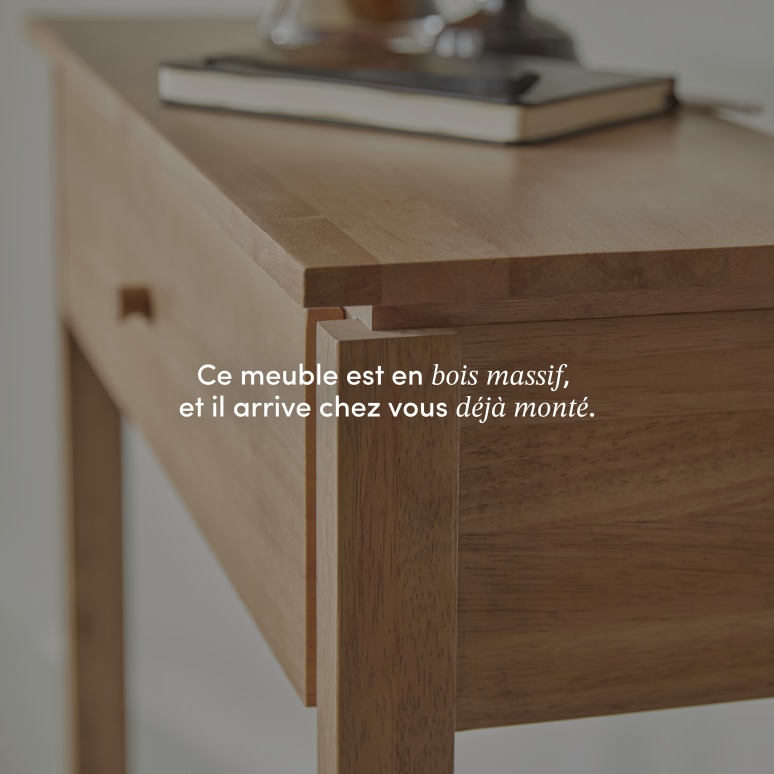 Renata - Console en hévéa massif
