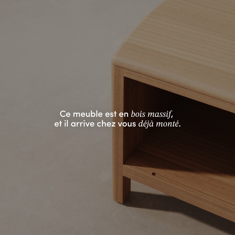 Celestine - Meuble TV en acajou 130 cm