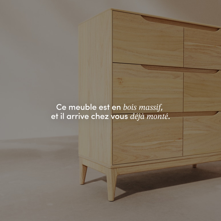 Gabrielle - Commode en manguier massif clair