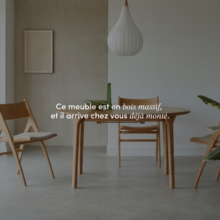 Clara - Table extensible en chêne massif ronde 4-8 pers.