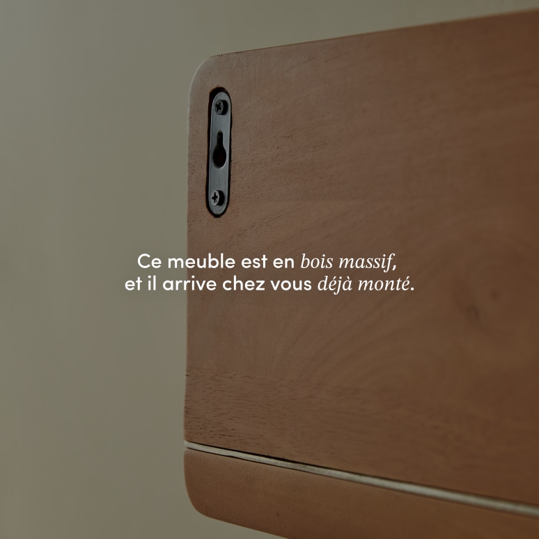 Isaia - Etagère de salle de bain en manguier et métal