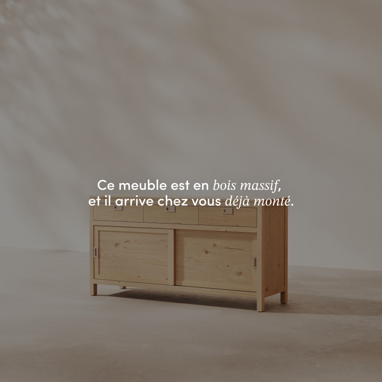 Heidi - Buffet en chêne massif 160cm 