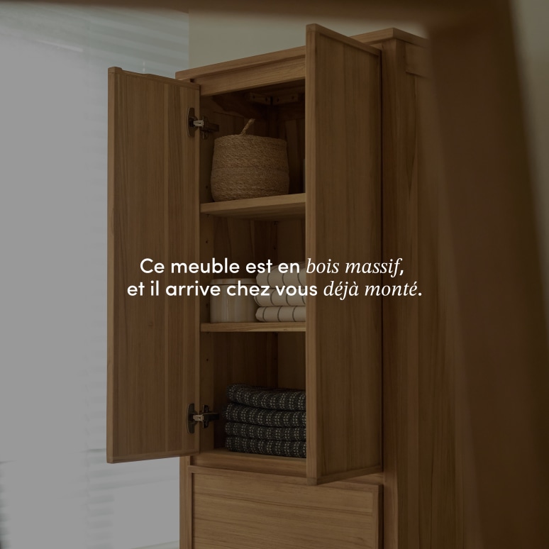 Jane - Colonne en teck massif