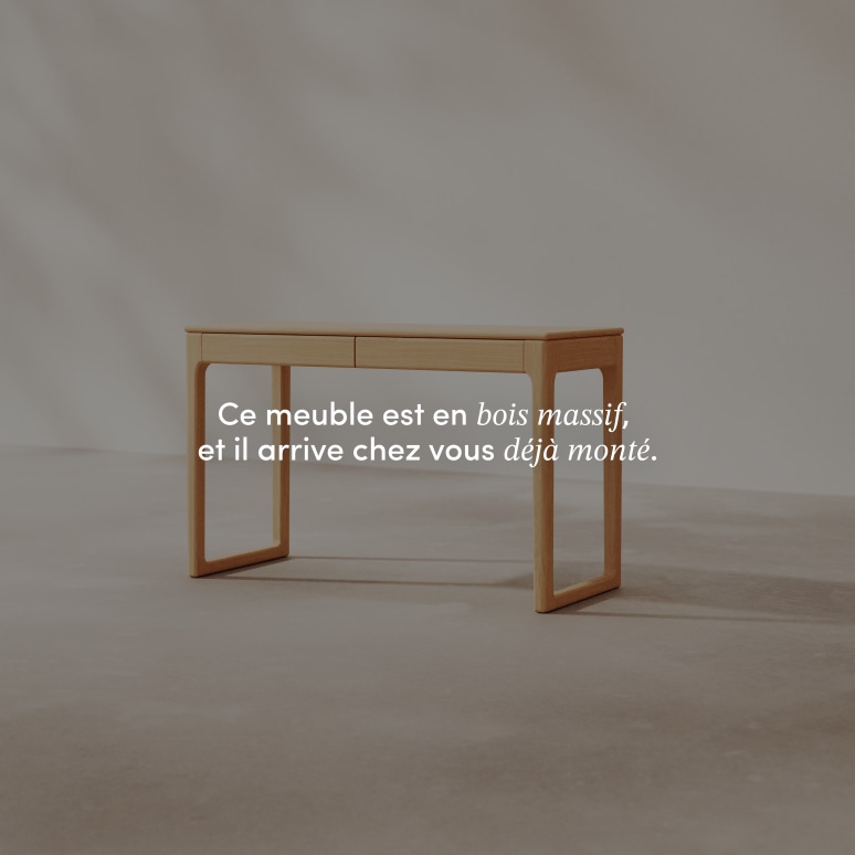 Arto - Bureau en chêne massif