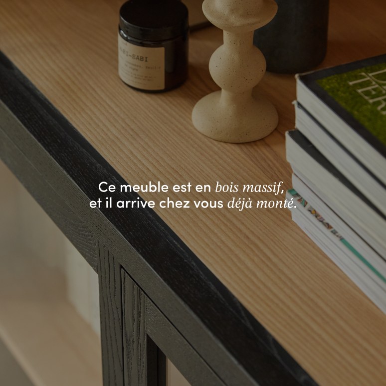 Carmen - Bibliothèque en frêne massif