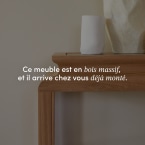 Achille - Console en teck massif 100 cm