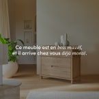 Achille - Commode en teck massif