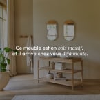 Achille - Meuble sous vasque en teck massif 135 cm