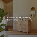 Achille - Buffet en teck massif 120 cm