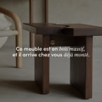 Opéra - Table d'appoint en chêne massif