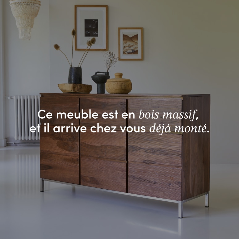 Nova - Buffet en palissandre massif 155 cm