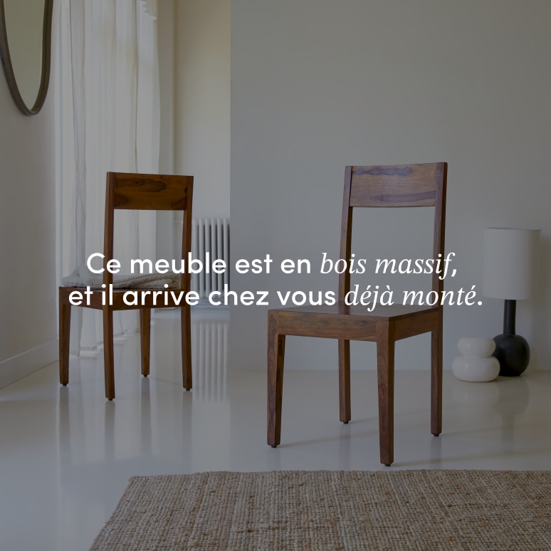 Mezzo - Chaise en palissandre massif