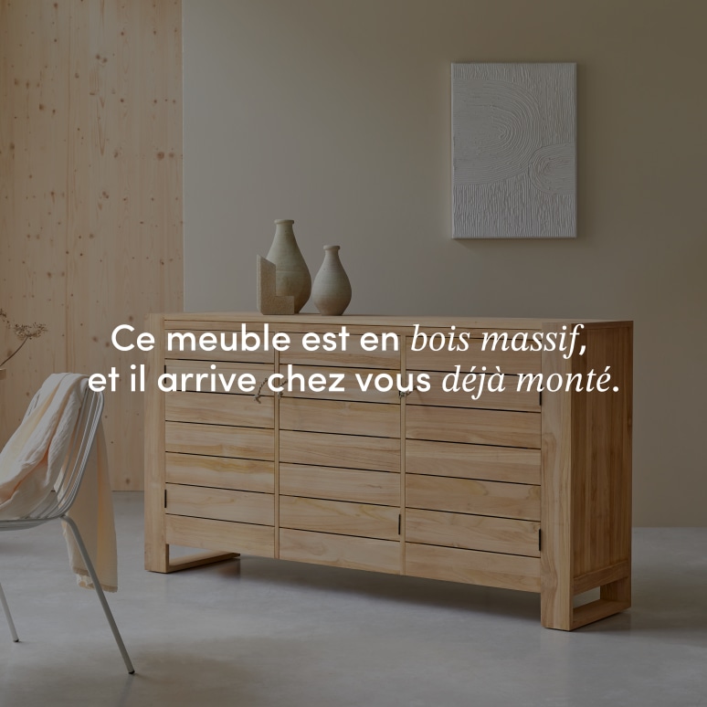 Minimalys - Buffet en teck massif 170 cm