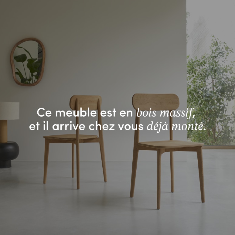 Jonàk - Chaise en teck massif