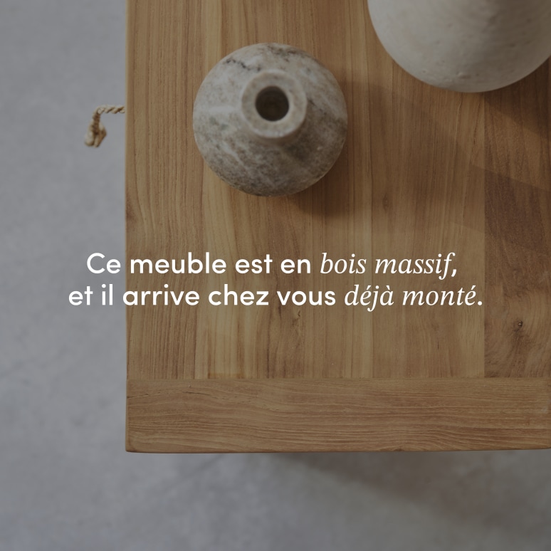 Minimalys - Chevet en teck massif