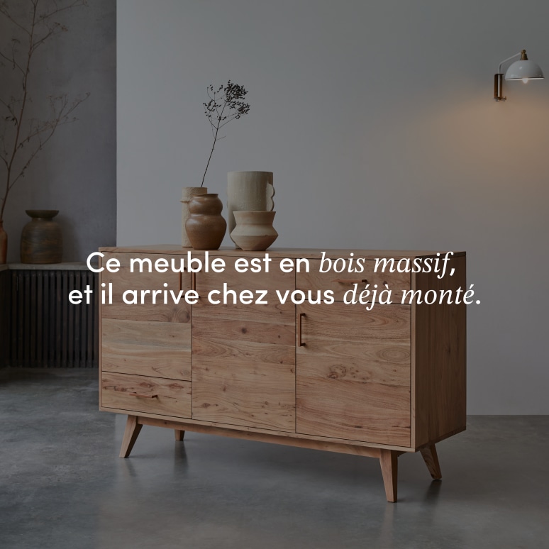 Oslo - Buffet en acacia massif 150 cm