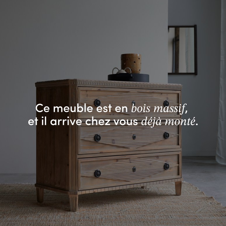 Emily - Commode en pin massif recyclé