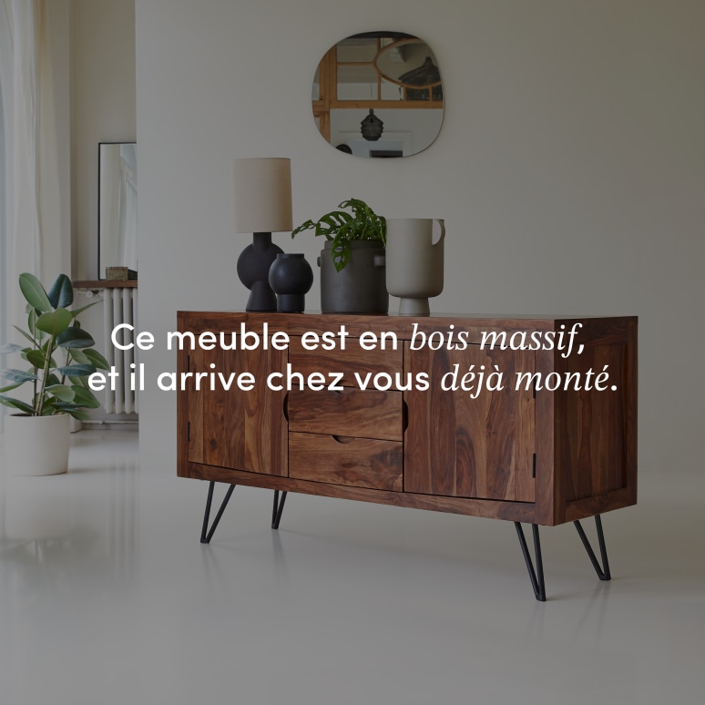 Bonnie - Buffet en palissandre massif 150 cm