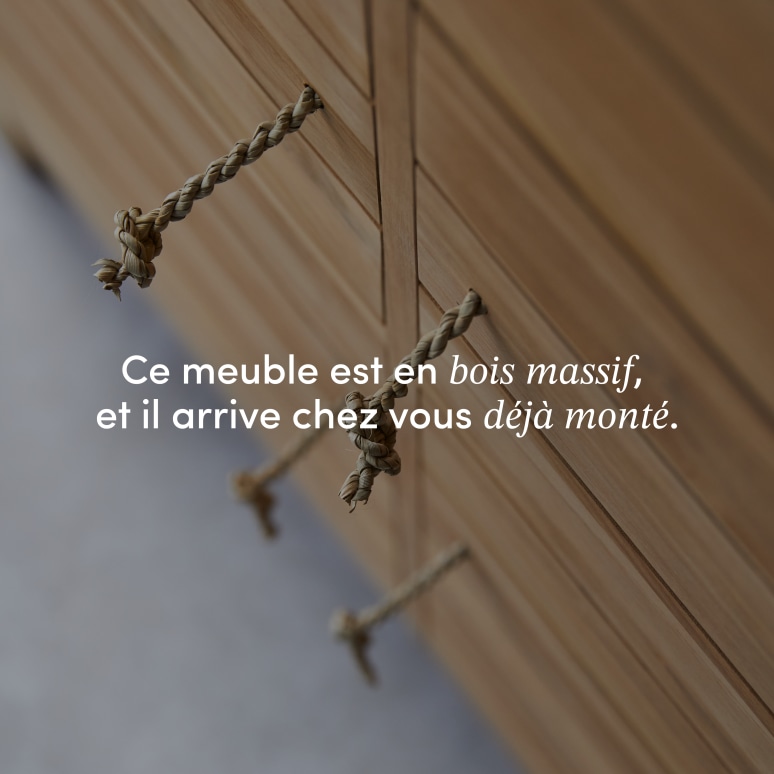 Minimalys - Armoire en teck massif