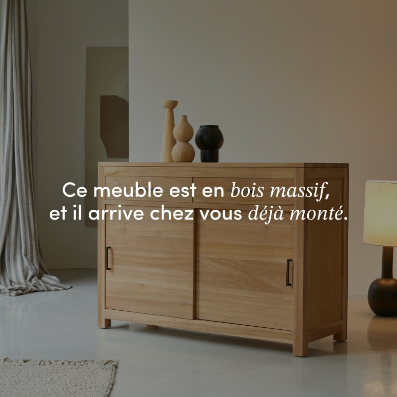 Maë - Buffet en teck massif 120 cm